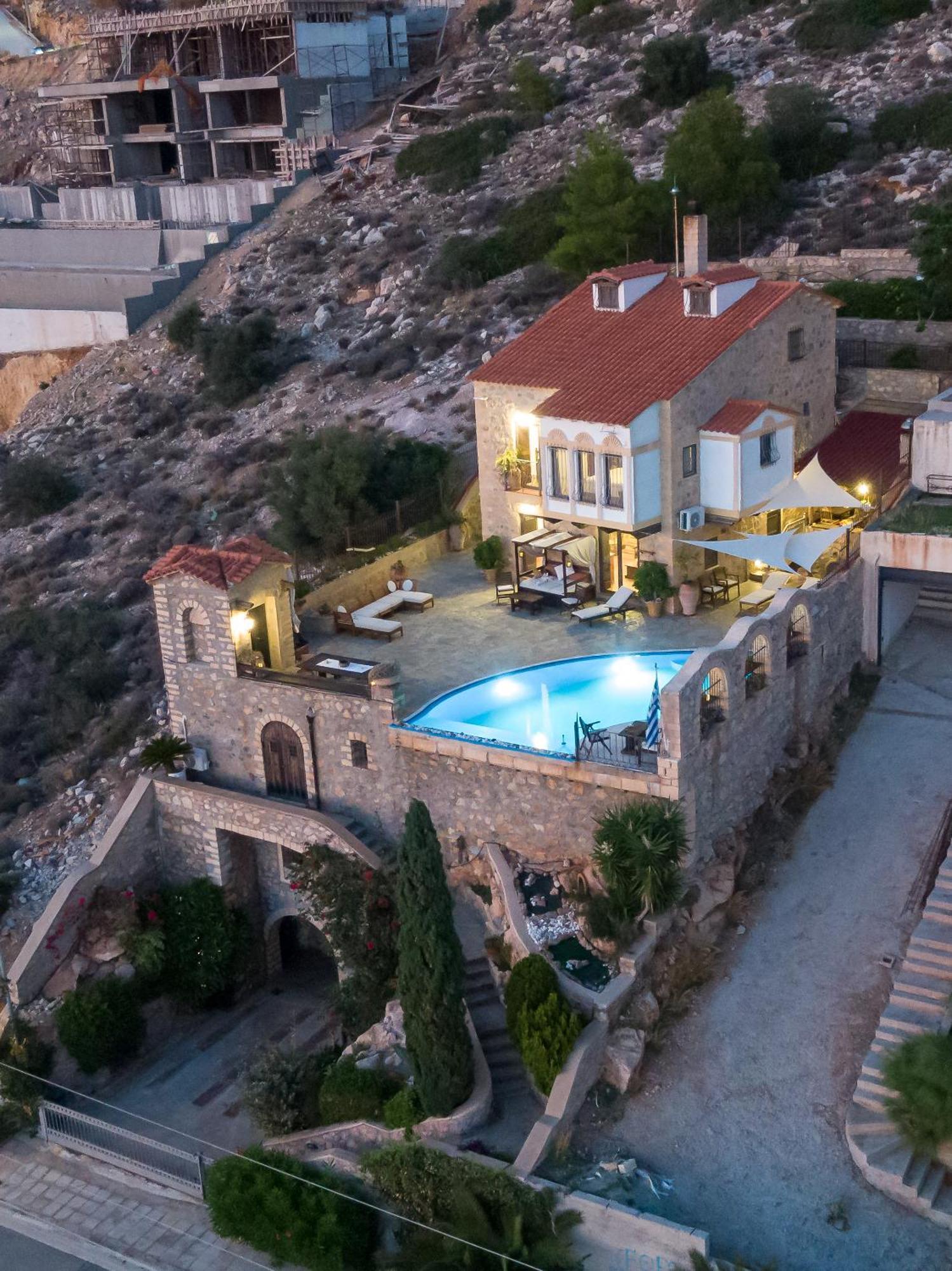 Four Seasons Stonework Castle Villa Лагониси Екстериор снимка
