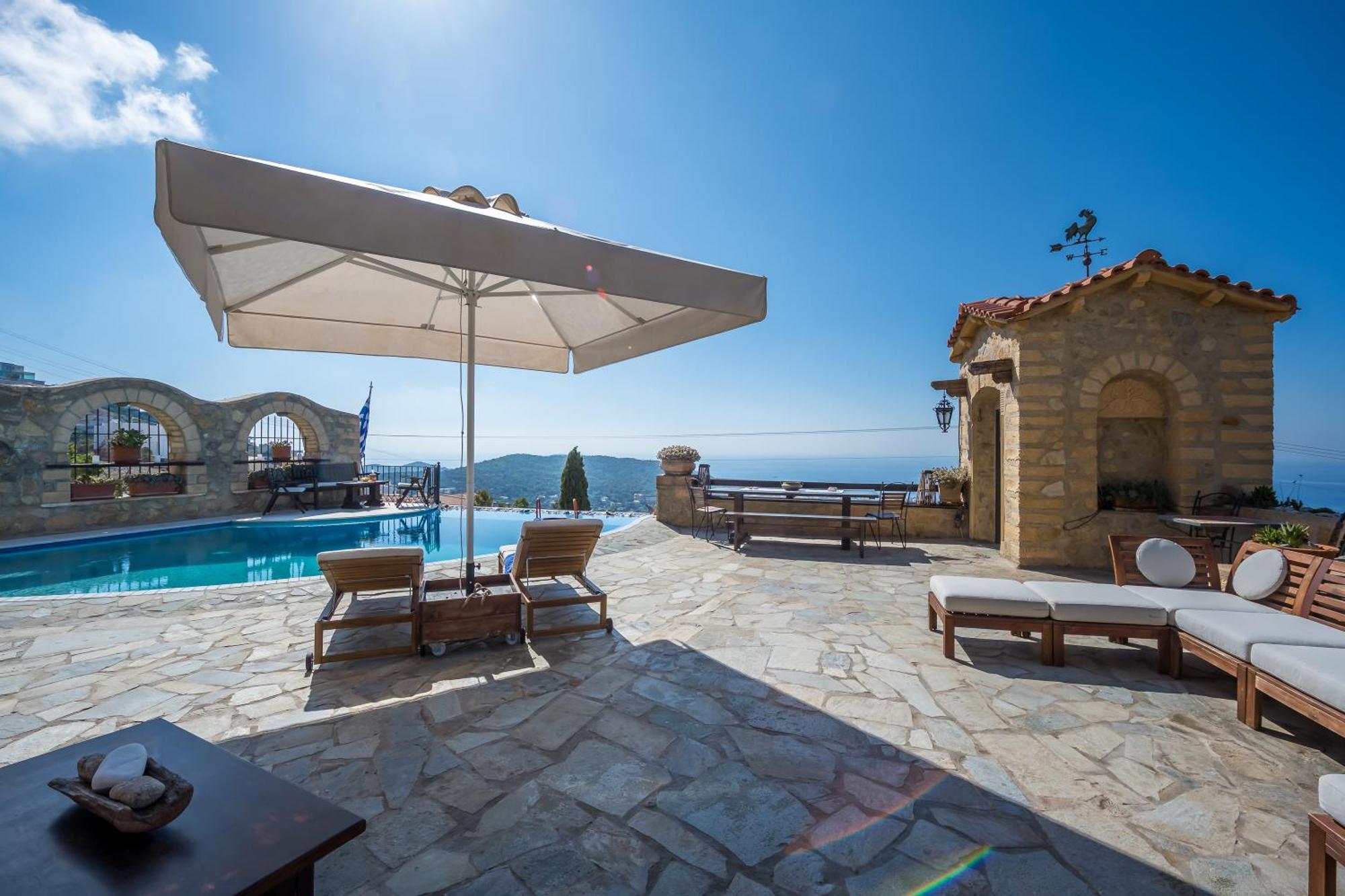 Four Seasons Stonework Castle Villa Лагониси Екстериор снимка