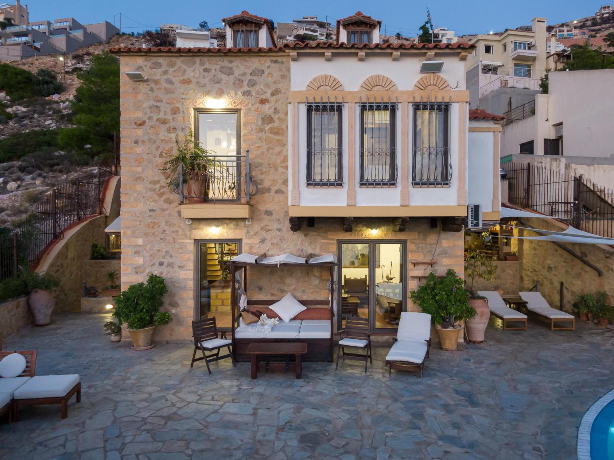 Four Seasons Stonework Castle Villa Лагониси Екстериор снимка